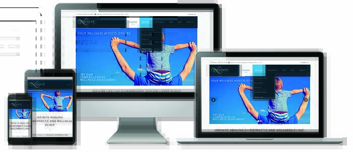 responsive website on various screens sizes